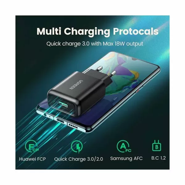 UGREEN CD122 (70273) QC3.0 USB Fast Charger EU image 3