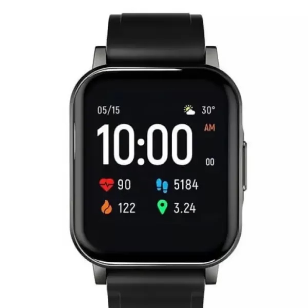 Xiaomi Haylou LS02 Touch Screen Square Shape Smart Watch Black image 2