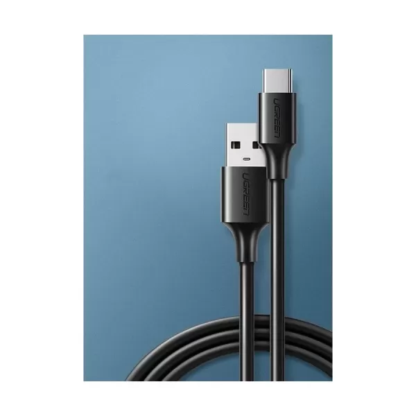 UGREEN 60116 USB-A 2.0 to USB-C Cable Nickel Plating 1m (Black) image 2