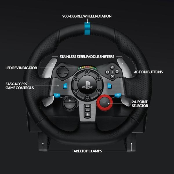 Logitech G29 Driving Force Racing Wheel for PS5, PS4, PC, Mac image 4