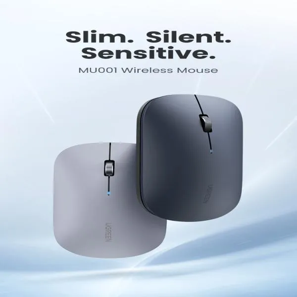 UGREEN MU001 2.4GHz WIRRELESS & BLUETOOTH MUTE MOUSE WITH 4000DPI image 2