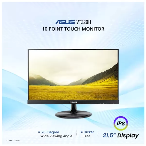 ASUS VT229H 21.5 Full HD IPS HDMI VGA USB Monitor image 2