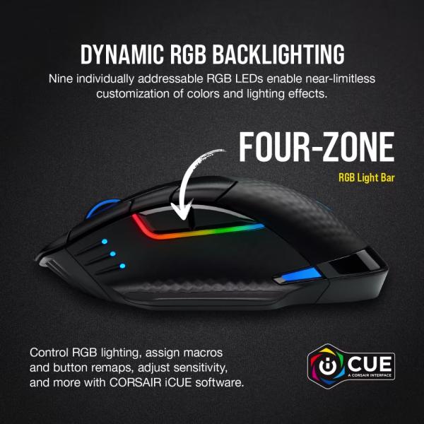 Corsair Dark Core RGB PRO SE Wireless Gaming Mouse image 6