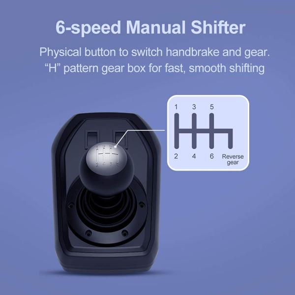 PXN V9 Racing Wheel - Steering Wheel V9 Driving Wheel 270°/ 900° Degree Vibration Gaming Steering image 3