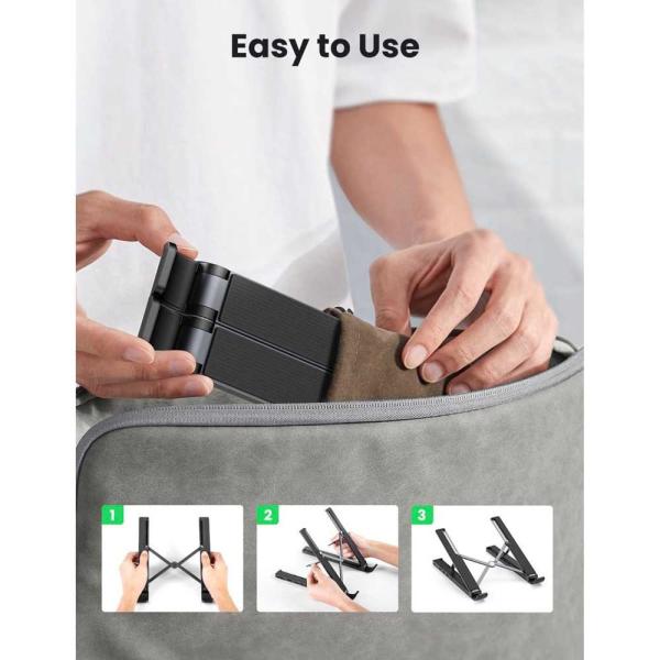 UGREEN CM359 (80551) Black Laptop Stand with 5-in-1 Docking Station image 7