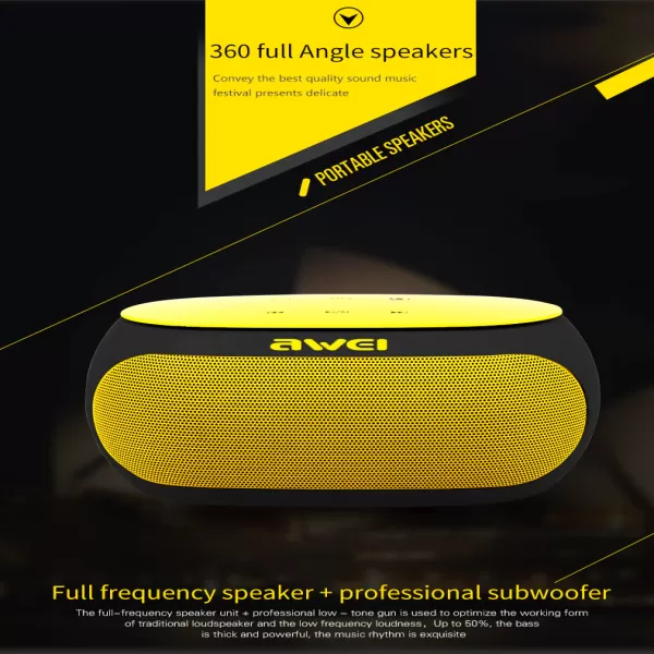 Awei Y200 HiFi Wireless Speaker Bluetooth (9W) image 2