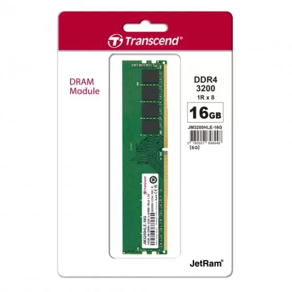 Transcend JetRAM 16GB DDR4 3200MHz Desktop RAM image 2