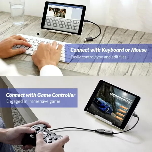 UGREEN US133 Micro USB 2.0 OTG Adapter Cable image 2