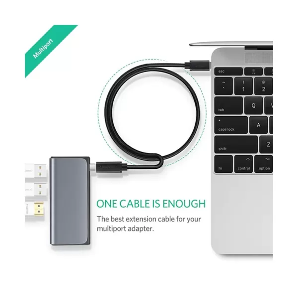 UGREEN ED008 (40574) USB Type-C Male to Female Extension Cable 0.5m image 2