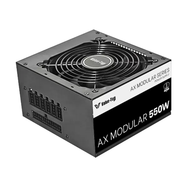 Value Top AX550M 550W ATX Full Modular Black Power Supply image 2
