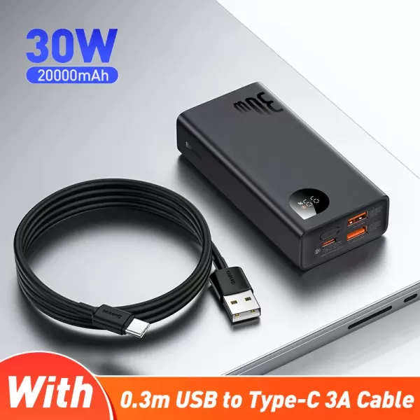 Baseus Adaman2 30W 20000mAh VOOC Power Bank image 2