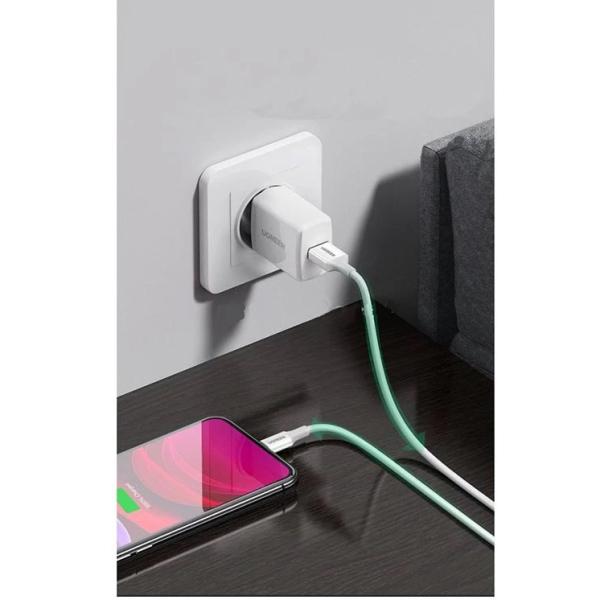 UGREEN US155 (80315) 1.5M 2.4A MFi Lightning USB Charging Cable White image 3