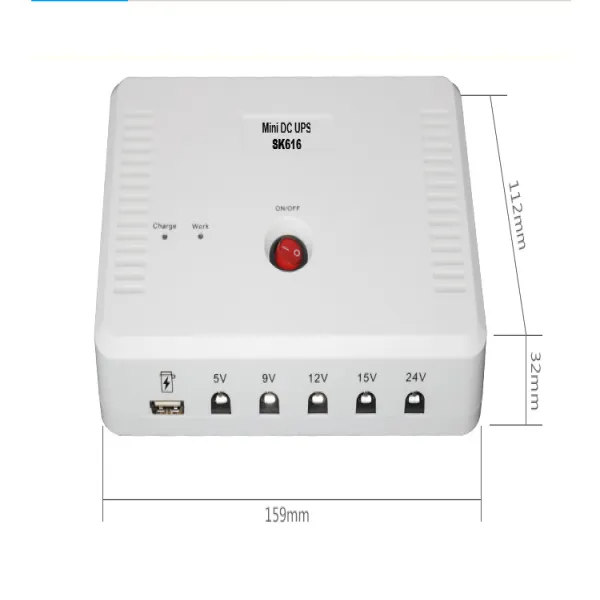 SKE SK616 15600mAh Mini DC UPS for Wifi Router image 2