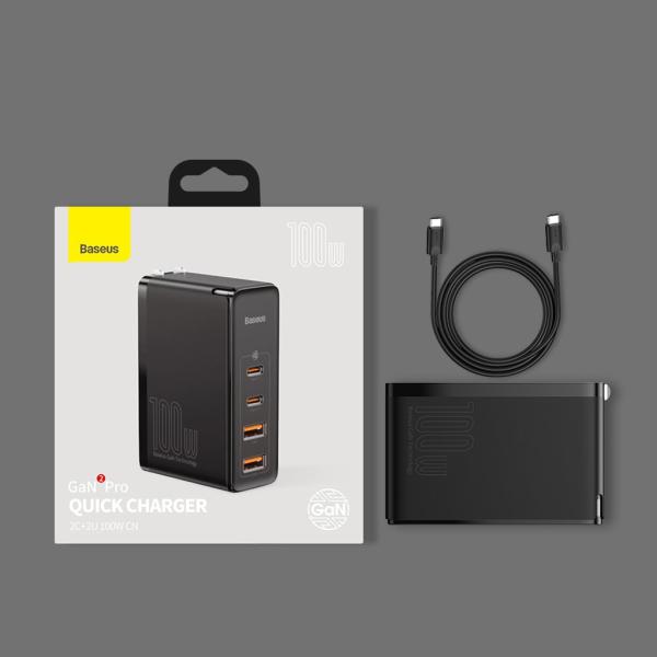 Baseus GaN2 Pro Quick Charger 2C+2U 100W image 3