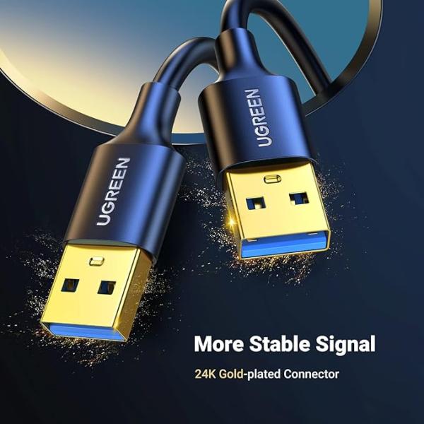 UGREEN USB 3.0 Cable 1.5FT, Nylon Braided Male to Male Cable, 5Gbps image 3