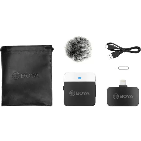 BOYA BY-M1V6 2.4GHz Dual-Channel Wireless Microphone System For IOS Device image 2