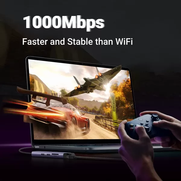 UGREEN CM512 (90568) USB-C 7-in-1 Multifunction Adapter with 4K HDMI & Ethernet image 4
