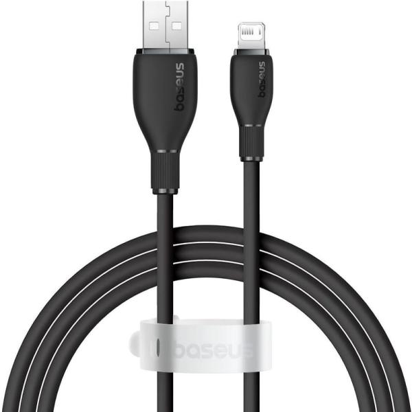 Baseus Pudding Fast Charging Lightning 2.4 A. Cable 1.2m-Black