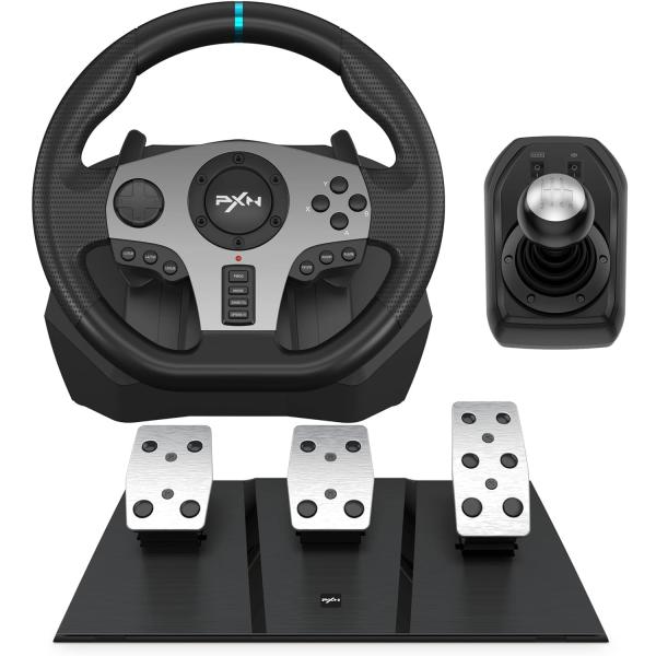 PXN V9 Racing Wheel - Steering Wheel V9 Driving Wheel 270°/ 900° Degree Vibration Gaming Steering image 7