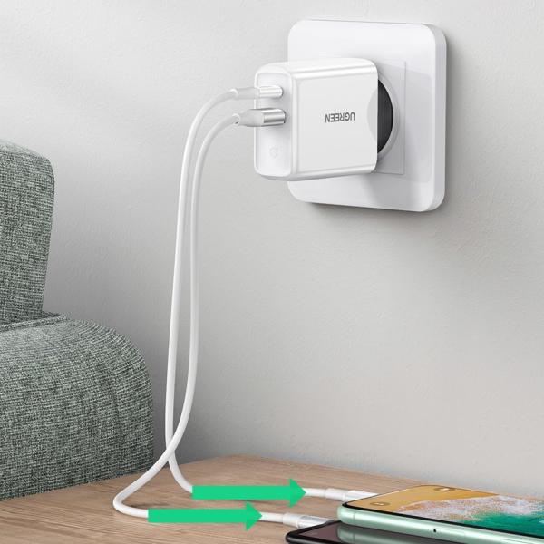 UGREEN CD170 (60468) 38W USB-C Wall Charger EU White image 3