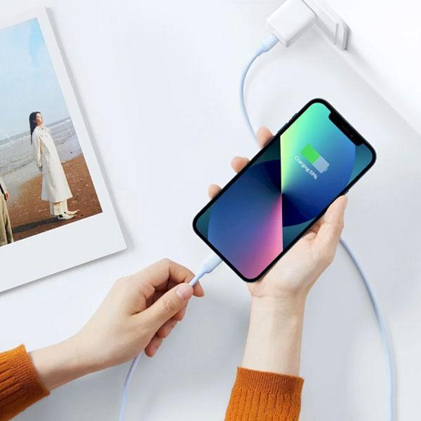 UGREEN US387 (20308) USB-C to Lightning Silicone Cable 1m (Navy Blue) image 2