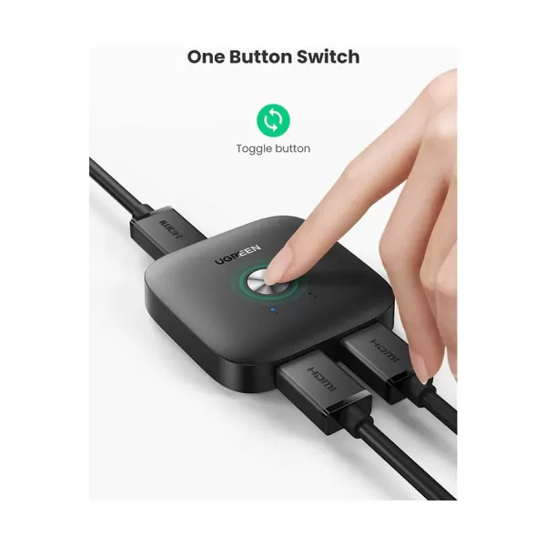 UGREEN CM333 (80126) HDMI Switcher 2-in-1 Out image 3
