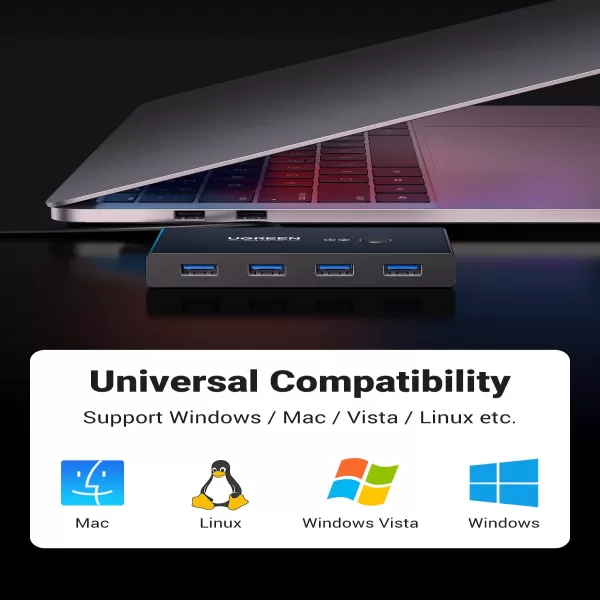 UGREEN US216 (30768) 2-in-4 USB 3.0 Sharing Switch Box image 5