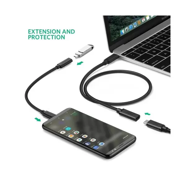 UGREEN ED008 (40574) USB Type-C Male to Female Extension Cable 0.5m image 4