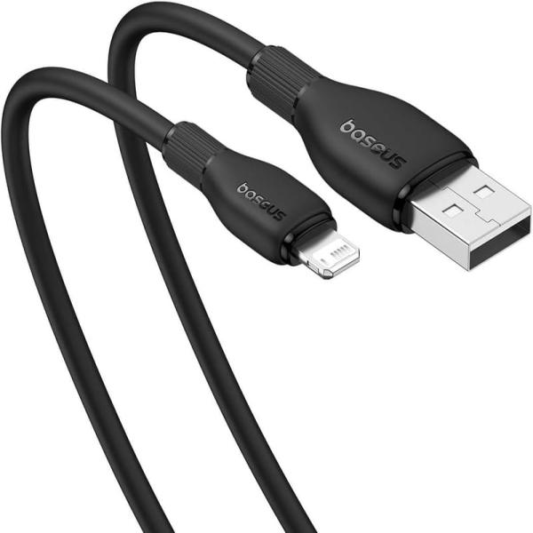 Baseus Pudding Fast Charging Lightning 2.4 A. Cable 1.2m-Black image 3