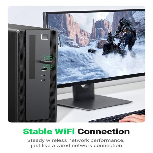 UGREEN CM448 (20204) AC650 11ac Dual Band Wireless USB Adapter image 3