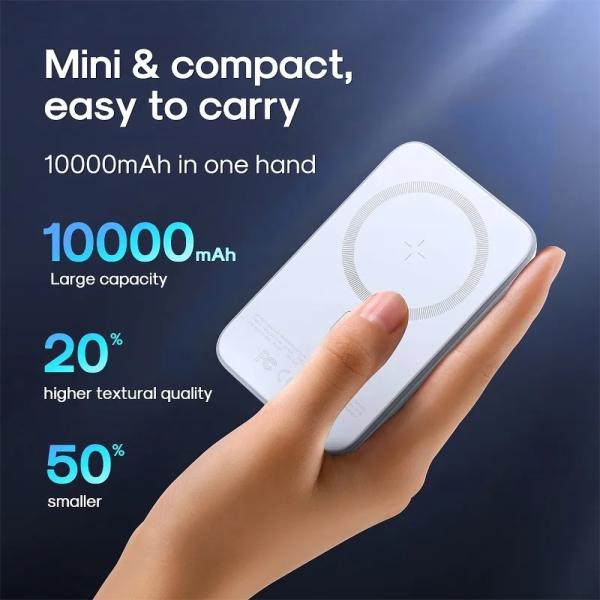 JOYROOM JR-W020 10000mah 20W Magnetic Wireless Mini Power Bank image 4