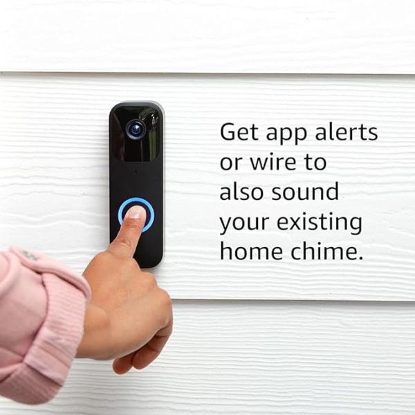 Blink Video Doorbell  Two-way audio, HD video, motion and chime app alerts and Alexa enabled image 5