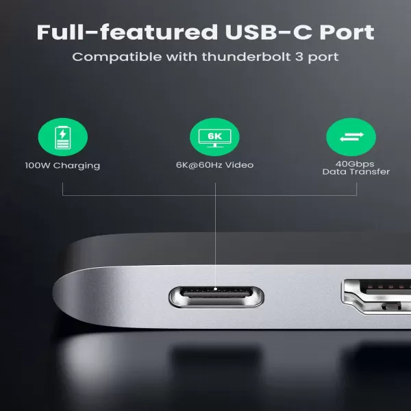 UGREEN CM251 (60559) USB-C 5-in-2 Multifunction Adapter Hub for MacBook Pro & Air image 3