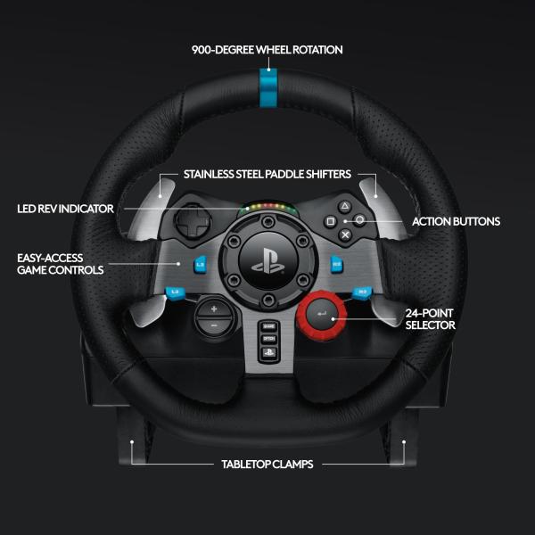 Logitech G29 Driving Force Racing Wheel for PS5, PS4, PC, Mac image 7